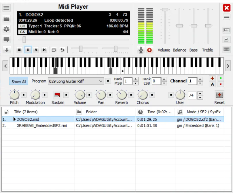 SoundFont Midi Player