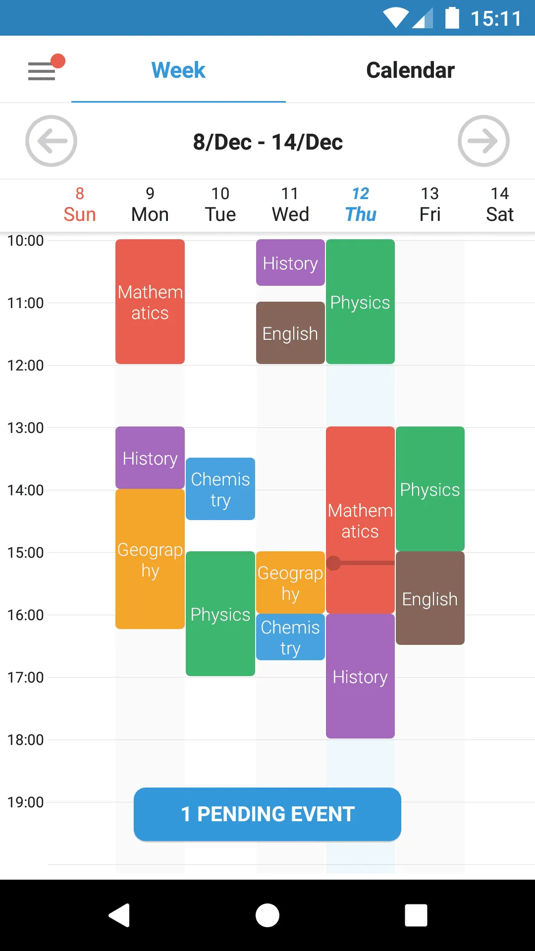 Student Calendar