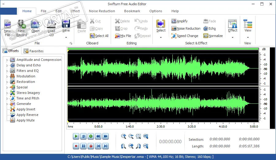 Swifturn Free Audio Editor