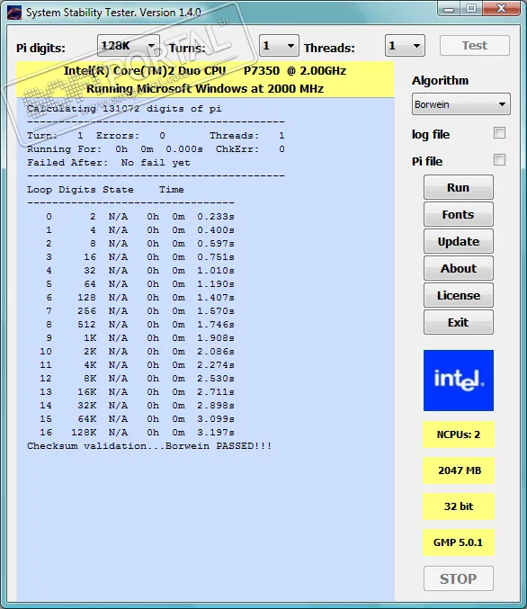 System Stability Tester