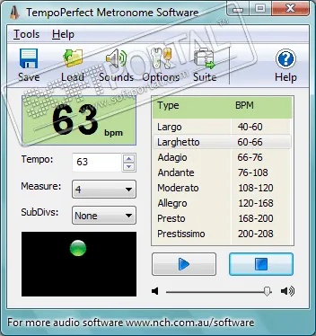 TempoPerfect Metronome Software