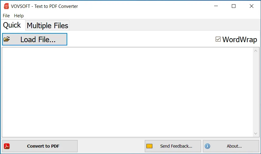 Text to PDF Converter