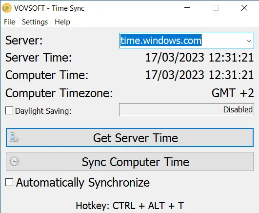 Time Sync