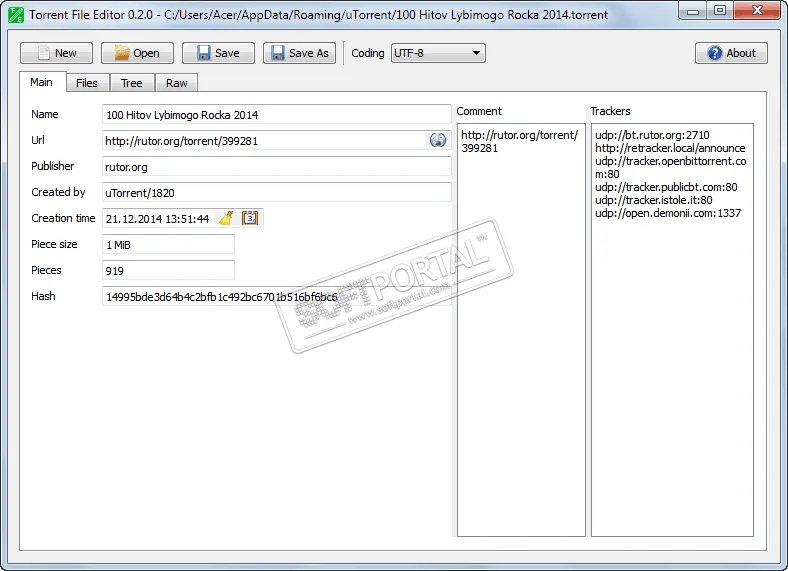 Torrent File Editor