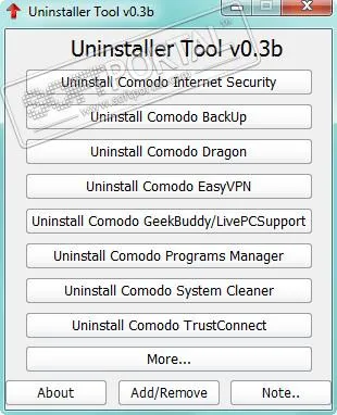 Uninstaller Tool for Comodo Products