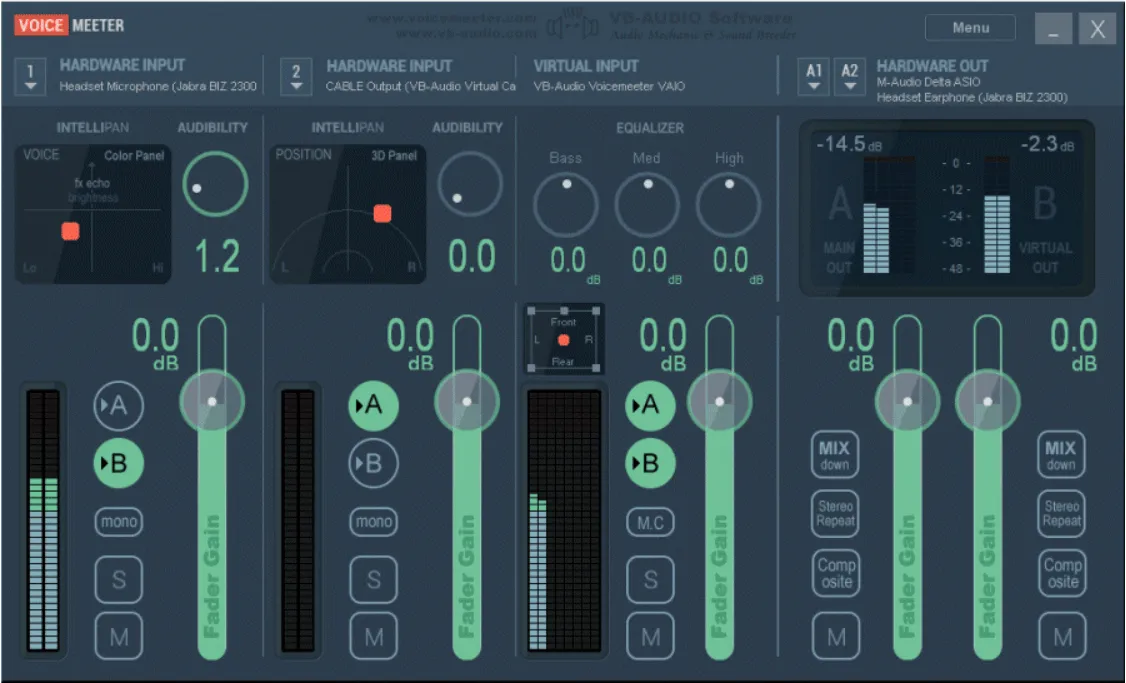 Voicemeeter Virtual Audio Mixer