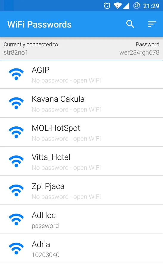 Wi-Fi Passwords