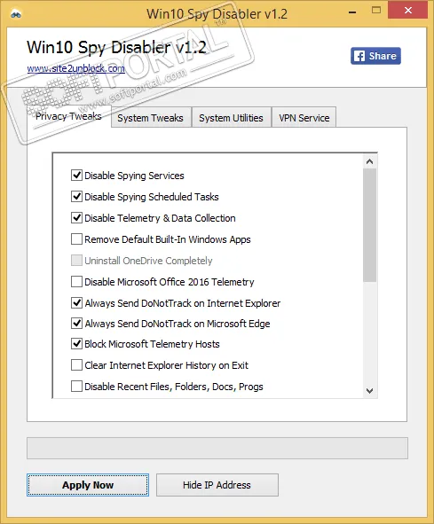 Win10 Spy Disabler