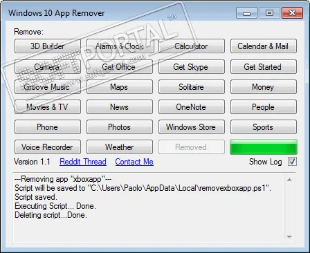 Windows 10 Default App Remover