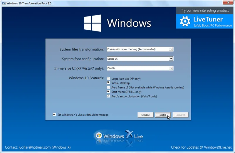 Windows 10 Transformation Pack