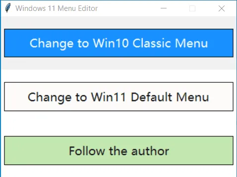 Windows 11 Menu Editor