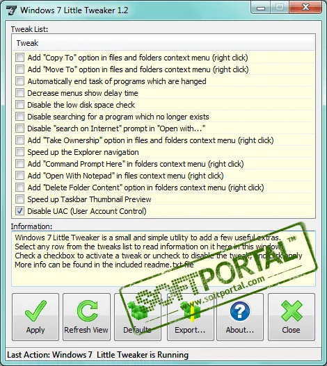 Windows 7 Little Tweaker