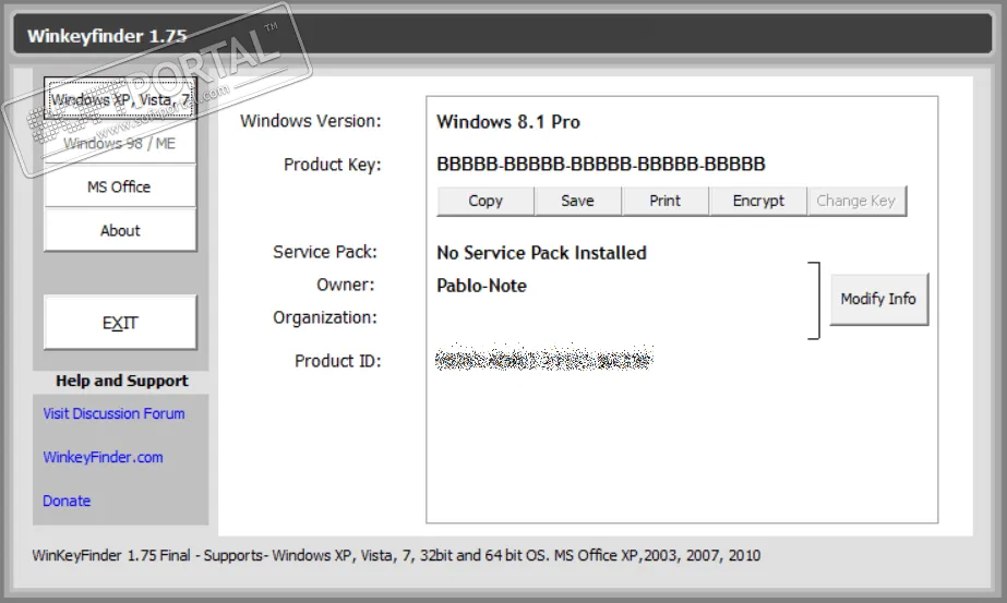 Windows CD Key Finder